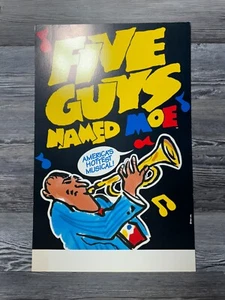 FIVE GUYS NAMED MOE, BROADWAY WINDOW CARD/POSTER - Picture 1 of 9