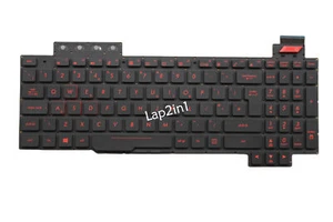 Nowa brytyjska podświetlana klawiatura do ASUS GAMING FX503VD FX503VM FX503V FX63VD FX63VM - Zdjęcie 1 z 2