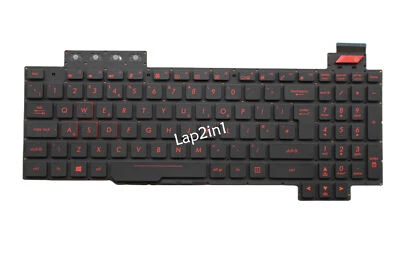 New UK Backlit Keyboard for ASUS GAMING FX503VD FX503VM FX503V FX63VD FX63VM - Image 1 of 2