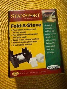 Stansport Fold-A-Stove with Fuel Tablets - Picture 1 of 2
