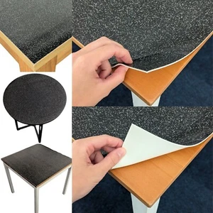 Black Glitter Sparkle Smooth Table Protector All Sizes Dining Table Protector - Picture 1 of 6