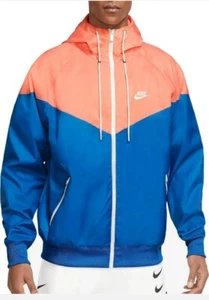 Nike Windrunner Jacket Hoodie Full Zip Blue/Pink Men's SM NEW DA0001-403 - Picture 1 of 4