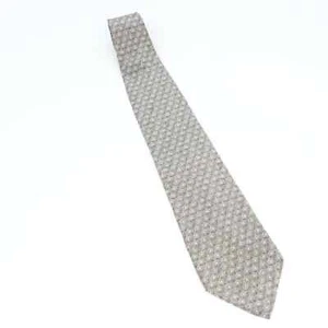 Embassy Row Mens Tie Necktie Off White Cream Floral 100% Silk Tied Wide Classic - Picture 1 of 7