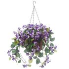 Large Artificial Carefree Purple Wisteria Plant Indoor/Outdoor Hanging Basket