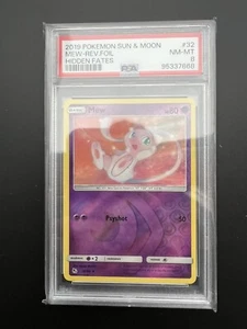 2019 Pokemon Sun & Moon Mew-Rev. Foil Hidden Fates #32 PSA 8 - Picture 1 of 2