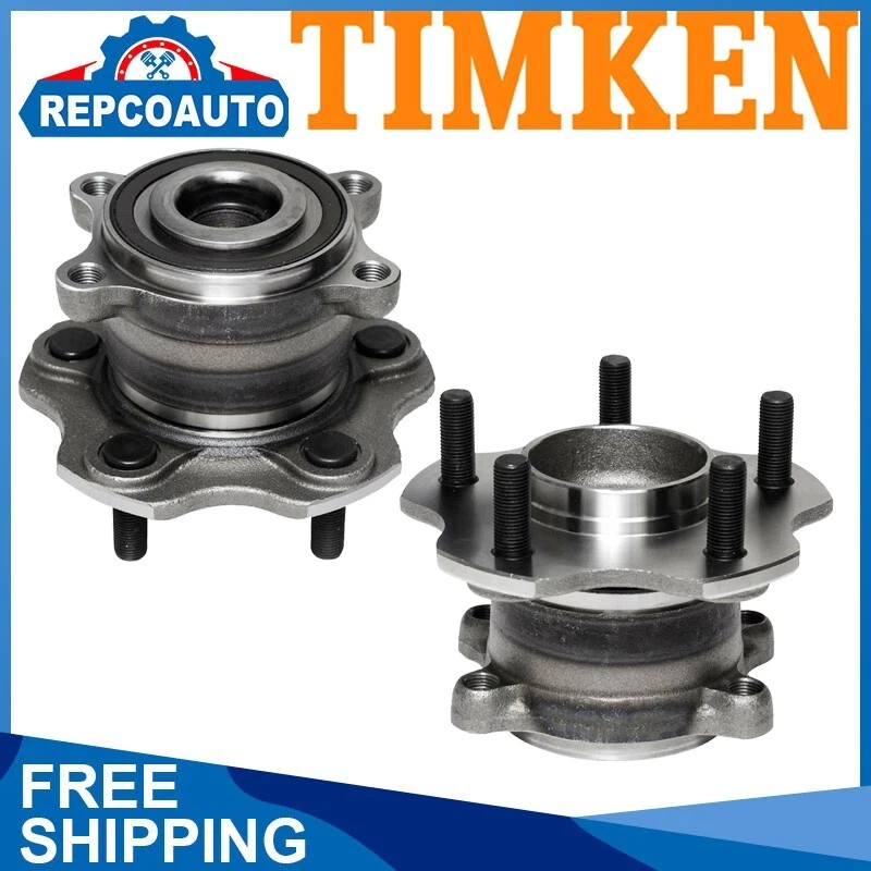 2PC TIMKEN Rear Driver Passenger Wheel Bearing Hub for Nissan Altima Murano 4WD - Изображение 1 из 4