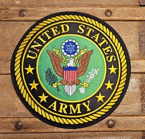 United States Army EMBROIDERED 10" BACK PATCH USA MADE Military Biker Vet USA - Picture 1 of 8