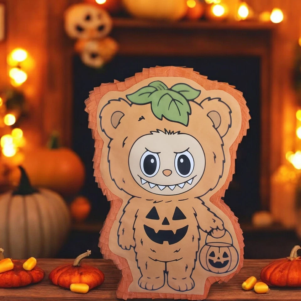 Monstruo Lafufu Hecho a Mano Piñata Tradicional Decoración de Fiesta Foto 1 de 3