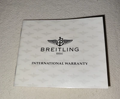1994 BREITLING INTERNATIONAL WARRANTY GENUINE BOOKLET - Immagine 1 di 4