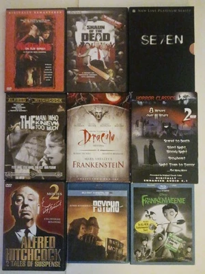 Psycho Blu-ray Alfred Hitchcock, Seven Platinum Series, Frankenweenie, Dracula  Foto 1 de 4