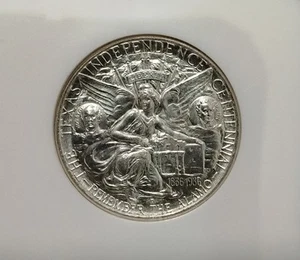 1937 D NGC MS65 Texas Commemorative Silver Half Dollar 50c Centennial Alamo STAR - Picture 1 of 4