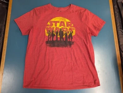 Camiseta Talla 2XL Disney Star Wars Chewbacca Han Solo Roja Negra Amarilla Foto 1 de 4