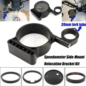 Side Speedometer Relocation Mount Bracket Kit For Harley Dyna Sportster XL 1200 - Picture 1 of 12