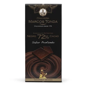 Marcos Tonda 72% Cacao Dark Chocolate Bar - 100 grams - Picture 1 of 1