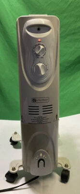 Utilitech 1500-Watt Oil-filled Radiant Tower Electric Space Heater 0689360 - Image 1 of 4