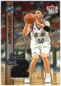 MIKE MILLER 2002-03 02/03 Fleer Ultra Back 2 Two Back Game Warm-Ups 322/500 Card - Picture 1 of 2