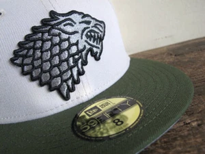 Game of Thrones x New Era House Stark 59FIFTY 5950 Fitted Cap 8 hat targaryen - Picture 1 of 6