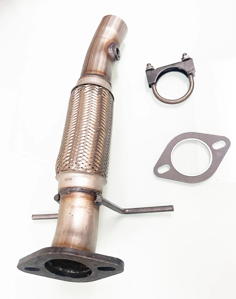 Tubo flexible reparación Mazda 3 y Mazda 5 2004-2010 acero inoxidable con junta y abrazadera Foto 1 de 1