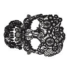 Skull Head Lace Applique DIY Embroidery Patch for Bridal Dress-RM