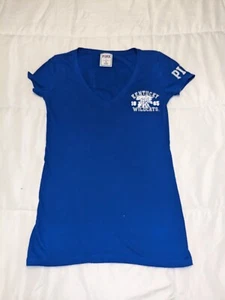 University Of Kentucky I Only Kiss Wildcat Fans T-shirt Pink By Victoria Secret - Picture 1 of 4