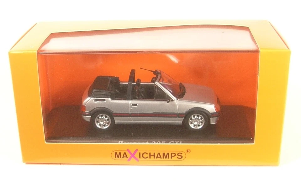 Peugeot 205 Cti Cabriolet (Argento) 1990 1:43 MAXICHAMPS - Immagine 1 di 1