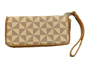 Fashion Zippered Women's Wallet Clutch Organizer Purse Handbag - CRM - Picture 1 of 4