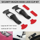 2X Universal Bumper Security Hook Quick Release Fastener Lock Clip Kit Car Tr=s=