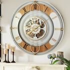 The Gears Clock 36'' Inch Real Moving Gear Wall Clock Switzerland Line White