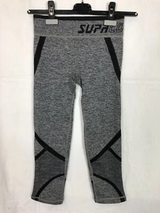 Supacore ladies compression pants reversible capri pants, black / gray, m - Picture 1 of 3