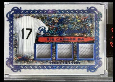 Hoja Art of Sport 2021 pintura por números azul #PBN-35 Todd Helton 7/15 Foto 1 de 2