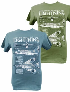 Camiseta BACs English Electric Lightning RAF Interceptor Diseño de Aviones de Combate - Imagen 1 de 5