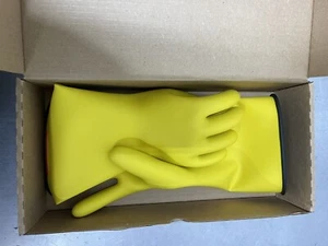 Salisbury Honeywell gelb E014BY/9H Gummi Lineman Handschuhe Klasse 0 niedrig V Größe 9,5 - Bild 1 von 4