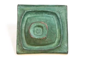 Tirante porta MCM metallo massello STILE BRUTALISTA verde grigio patina ITALIA (SLH) - Foto 1 di 9