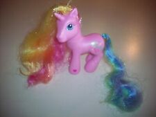Hasbro My Little Pony 2006 G3 Long Hair Rainbow Glitter Unicorn Pink Rarity
