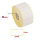 50mmx25mm White Blank Self Adhesive Sticker Printing Label Roll Parcel Labelling