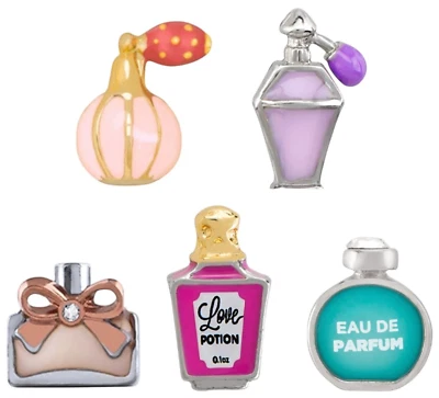 Origami Owl CHOICE OF PERFUME BOTTLE ATOMIZER Floating Enamel BEAUTY Charm - Image 1 of 2