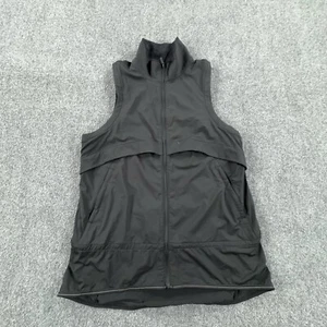 Lululemon Kicking Asphalt Vest Womens Size 10 Black Full Zip Pockets Lightweight - Picture 1 of 11