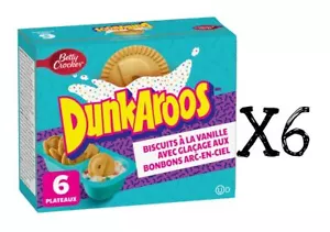 6x Dunkaroos 6 Pack Snack Vanilla Creme Rainbow Sprinkles From Canada FRESH - Picture 1 of 1