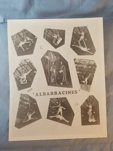 Vtg B&W Press Photo Photograph The ALBARRACINES Circus Performers Trapeze - Picture 1 of 2