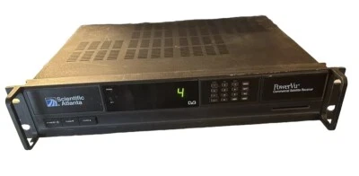 Receptor de satélite comercial Scientific Atlanta PowerVu Master DV3 TV enciende Foto 1 de 4