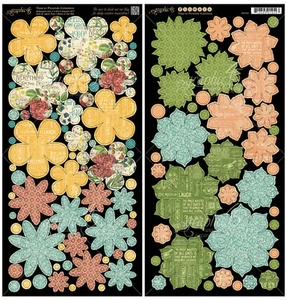 *AUSVERKAUFT* Grafik45 ZEIT ZUM BLÜHEN BLUMEN STANZSCHNITTE Scrapbooking HANDWERK - Bild 1 von 5
