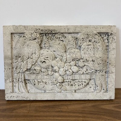 Panel de piedra caliza Chicago Grain Exchange antiguo arquitectónico recuperado salvamento Foto 1 de 4