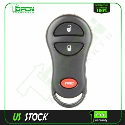 For Dodge Dakota Jeep Grand Cherokee Keyless Entry Remote Control Car Key Fob - Image 1 of 4