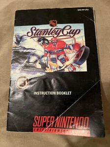 Stanley Cup Hockey NHL Super Nintendo SNES Instruction Manual Only  - Picture 1 of 2