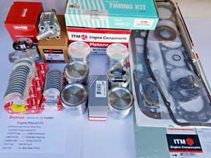 Engine Rebuild Kit fits Datsun 280ZX Turbo Pistons Rings Bearings Timing kit OSK - Picture 1 of 9