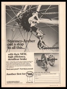 1981 Sturmey-Archer Derailleur Brake Vintage Bicycle Print ad - - Picture 1 of 1