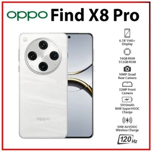 OPPO Find X8 Pro 5G 16GB + 512GB BIAŁY GLOBAL Ver. Telefon komórkowy Dual SIM Android - Zdjęcie 1 z 6