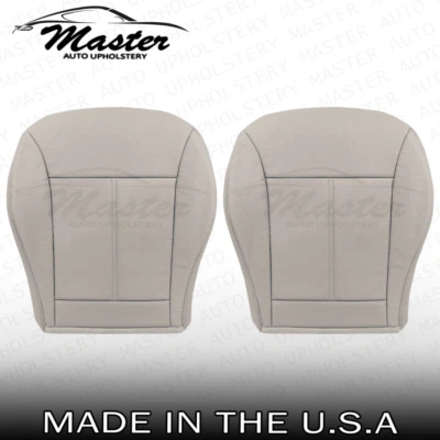 Fits 2007 - 2014 Ford Edge Driver & Passenger Bottom Gray Vinyl Seat Covers - Image 1 of 4