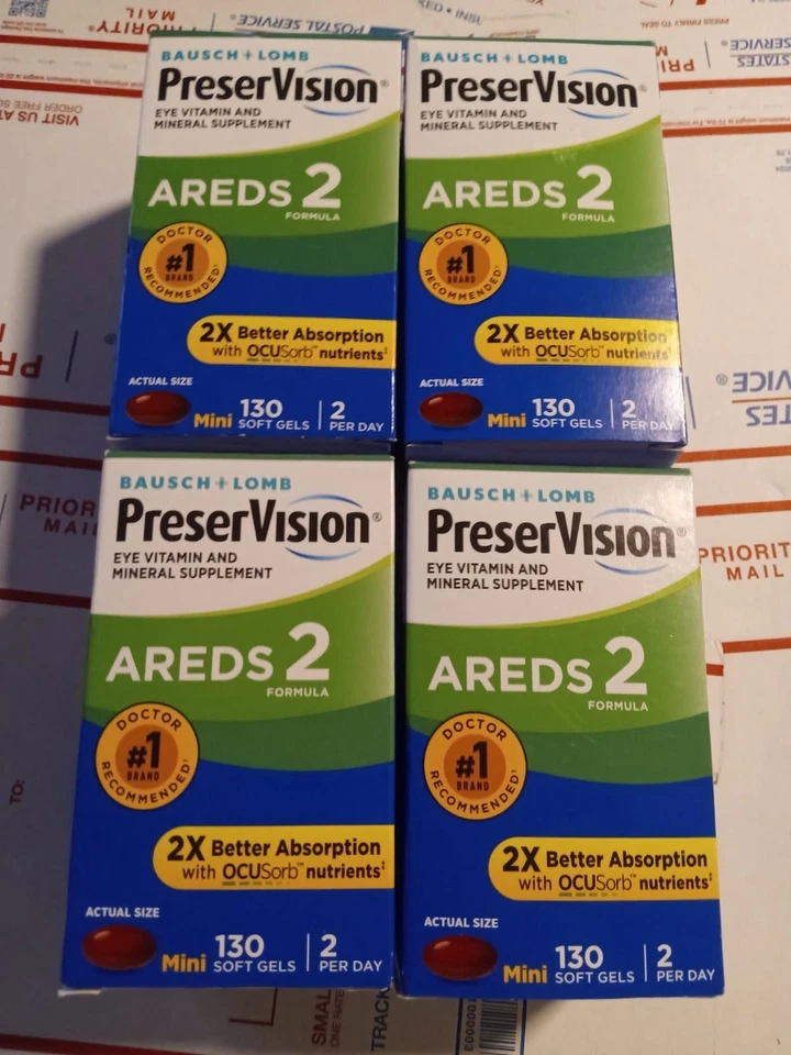 4x cápsulas blandas Bausch + Lomb PreserVision AREDS 2 Formula 130 Foto 1 de 1