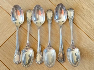 6 Cuillères à café CHRISTOFLE en métal argenté Modèle Marly 13,5cm - Imagen 1 de 5